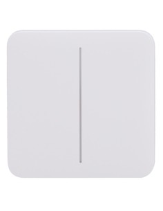 AJAX AJ-SOLOBUTTON-2G-W Painel de toque para interruptor de luz dupla - Compatibilidade com Backlight de LED AJ-LightCore-2G - 2