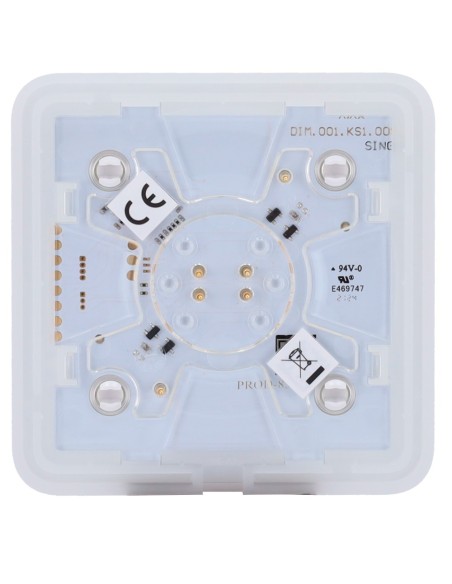 Ajax AJ-Solobutton-Dimmer-W Painel de toque para interruptor de luz ajustável - Compatível com AJ-LightCore-Dimmer - BackLuminaç