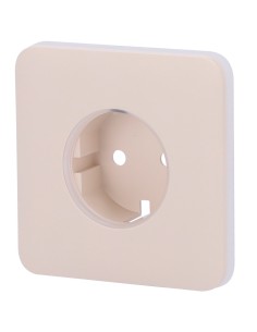 Ajax AJ-Solocover-Ivo Cap para o Tipo Básico do Plug F - Compatível com AJ-Outletcore-Basic - Proteção contra poeira, Splash