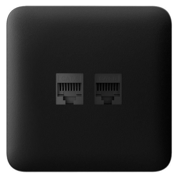 Comprar AJAX AJ-SOLOCOVER-LAN-B Tapa lateral para enchufe Ethernet - Compatible con AJ-OUTLETCORE-LAN-B - Incluye marco individu