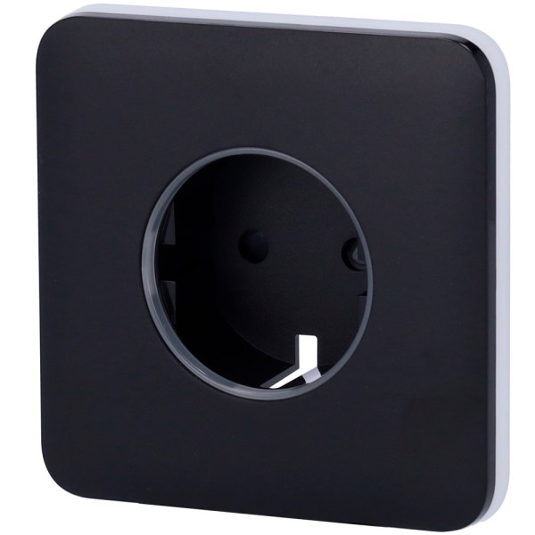 Ajax AJ-Solocover-Smart-B capa para o Tipo de Plugue Smart F - Compatível com AJ-Outletcore-Smart - LED Indicador SOBR