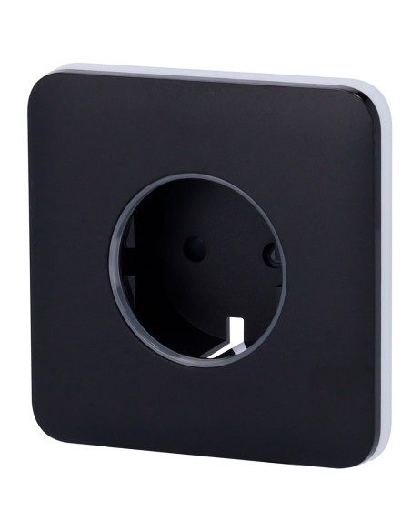 Comprar AJAX AJ-SOLOCOVER-SMART-B Tapa frontal para enchufe inteligente tipo F - Compatible con AJ-OUTLETCORE-SMART - Indicador 