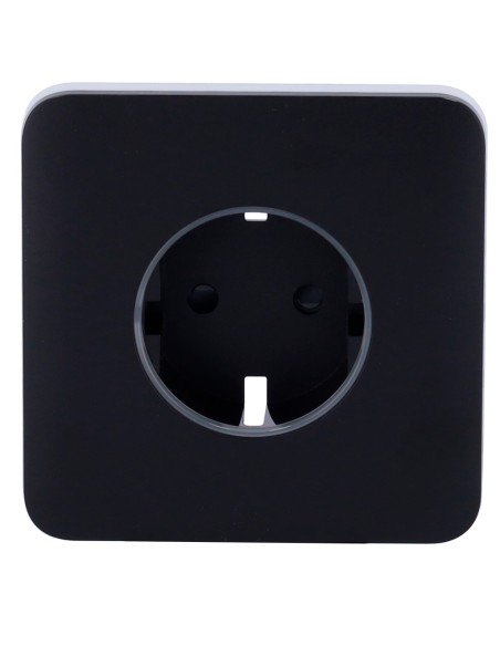 Ajax AJ-Solocover-Smart-B capa para o Tipo de Plugue Smart F - Compatível com AJ-Outletcore-Smart - LED Indicador SOBR