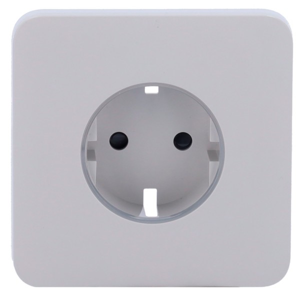 Ajax AJ-Solocover-Smart-FOG Capa para o Tipo de Plugue Inteligente F - Compatível com AJ-Outletcore-Smart - LED indicador assim