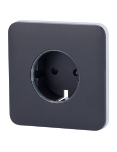 AJAX AJ-SOLOCOVER-SMART-GRA Front Cover para Smart Plug Type F - Compatível com AJ-Outletcore-Smart - LED indicador assim