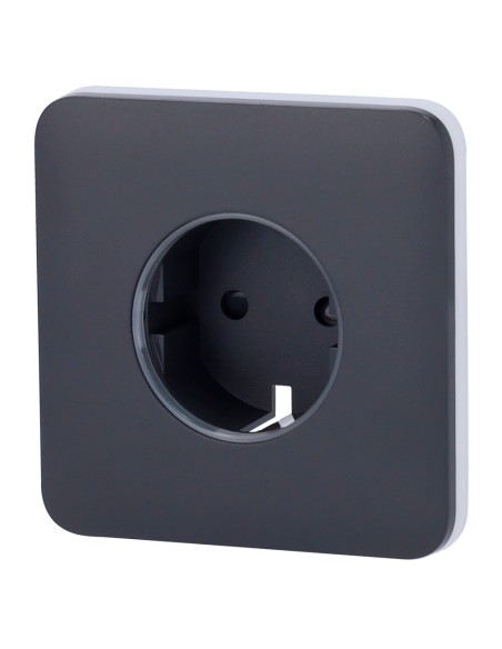 Comprar AJAX AJ-SOLOCOVER-SMART-GRA Tapa frontal para enchufe inteligente tipo F - Compatible con AJ-OUTLETCORE-SMART - Indicado