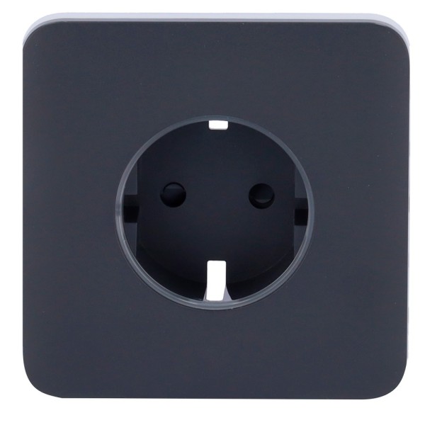 AJAX AJ-SOLOCOVER-SMART-GRA Front Cover para Smart Plug Type F - Compatível com AJ-Outletcore-Smart - LED indicador assim