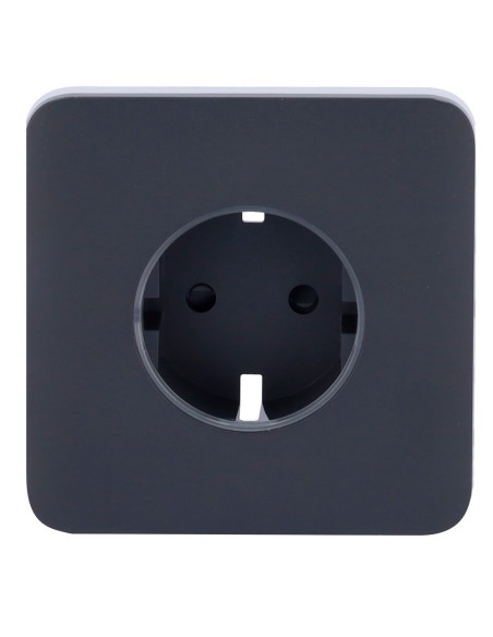 Comprar AJAX AJ-SOLOCOVER-SMART-GRA Tapa frontal para enchufe inteligente tipo F - Compatible con AJ-OUTLETCORE-SMART - Indicado