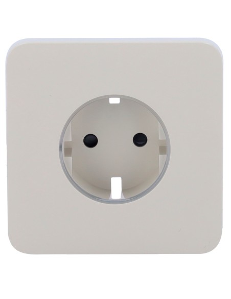 AJAX AJ-Solocover-Smart-Oys Capa Frontal para Tipo de Plugue Inteligente F - Compatível com AJ-Outletcore-Smart - LED indicador 