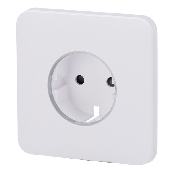 AJAX AJ-SOLOCOVER-W Capa frontal para Smart Plug T Tipo F - Compatível com AJ-Outletcore-Smart - LED Indicador SOBR