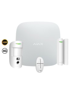 Comprar AJAX AJ-STARTERKIT-CAM-HDR-4G-W Kit de alarma profesional - Certificado Grado 2 - Comunicación Ethernet y dual SIM 4G (L