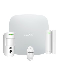 Acheter AJAX AJ-STARTERKIT-CAM-W Kit d’alarme professionnel - Certifié Grade 2 - Communication Ethernet et double SIM GPRS - San