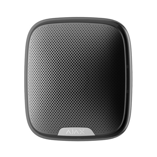 AJAX AJ-Streetsiren-B Sereia estrangeira - Certificado Grau 2 - Wireless 868 MHz Jeweler - Máxima pressão sonora 113 dB -