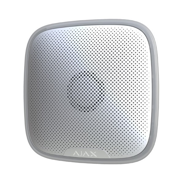 Comprar AJAX AJ-STREETSIREN-W Sirena para exterior - Certificado grado 2 - Inalámbrico 868 MHz Jeweller - Presión sonora máxima 