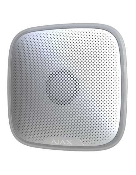 Comprare AJAX AJ-STREETSIREN-W Sirena da esterno - Certificata grado 2 - Wireless 868 MHz Jeweller - Pressione sonora massima