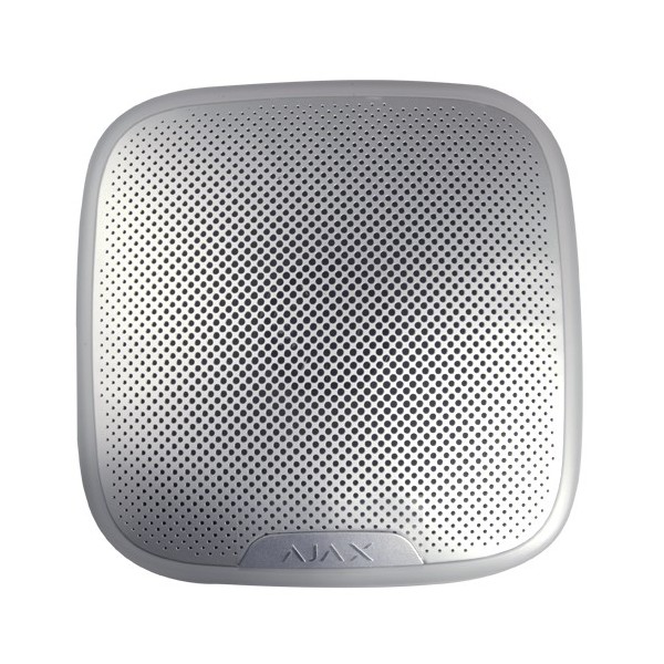 Comprar AJAX AJ-STREETSIREN-W Sirena para exterior - Certificado grado 2 - Inalámbrico 868 MHz Jeweller - Presión sonora máxima 