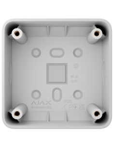 AJAX AJ-SurfaceBox-W Caixa de montagem para um dispositivo - usando interiores - compatível com AJ-Solobutton ou AJ-Solocover -