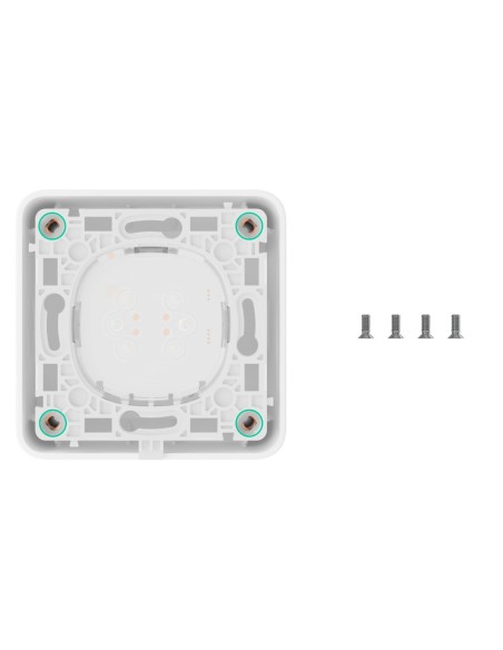 AJAX AJ-SurfaceBox-W Caixa de montagem para um dispositivo - usando interiores - compatível com AJ-Solobutton ou AJ-Solocover -
