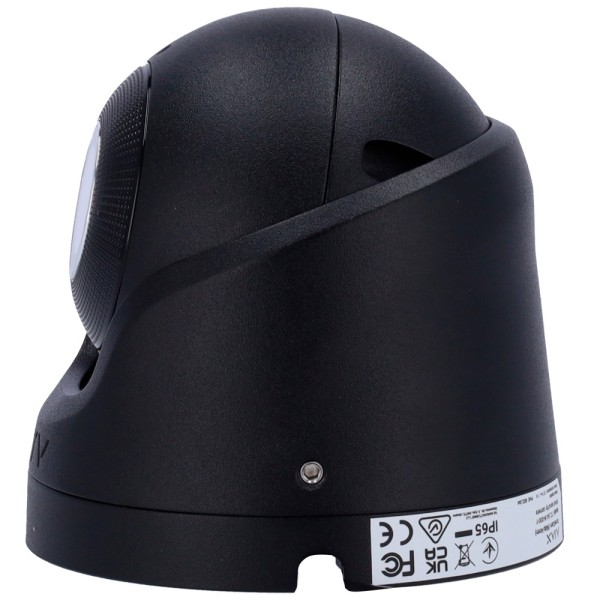 AJAXCCTV AJ-Turretcam-5-B Torreta de Câmera IP 5 Megapixel Ajax - CMOS progressivo da varredura - lente 2,8 mm, slot microSD até