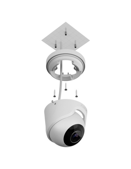 AJAXCCTV AJ-Turretcam-8-0400-B Torret IP Camera 8 Megapixel Ajax - CMOS progressivo CMOS - lente de 4 mm, slot microSD até 256G