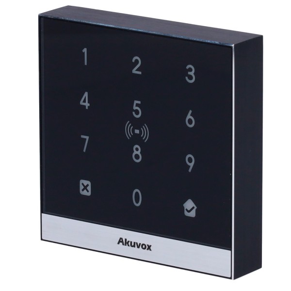 Akuvox AK-A02S Controle de Acesso IK07 - Em / MF Card, NFC e PIN | 1 Relé - 20.000 usuários | 100.000 registros - Controlador I