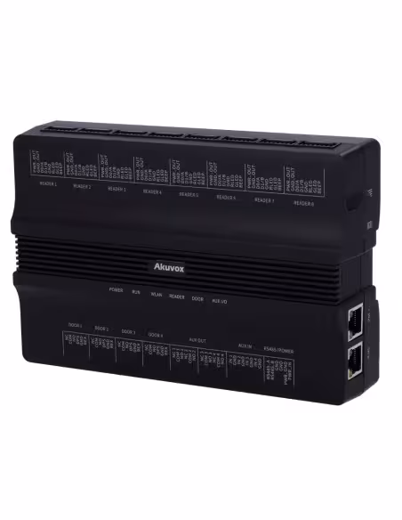 Kaufen AKUVOX AK-A095 Zutrittscontroller PoE – Karte, QR und PIN – 100.000 Benutzer | 200.000 Datensätze – 8 Leser pro Wi