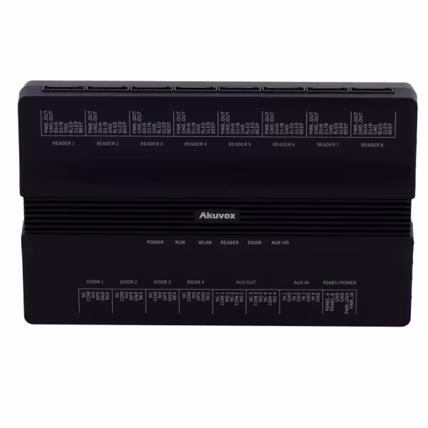 Kaufen AKUVOX AK-A095 Zutrittscontroller PoE – Karte, QR und PIN – 100.000 Benutzer | 200.000 Datensätze – 8 Leser pro Wi
