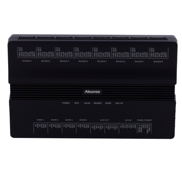 Akuvox AK-APAIO POE Access Controller - Cartão e Pin - 100.000 usuários | 200.000 registros - 8 leitores por Wiegand | 8