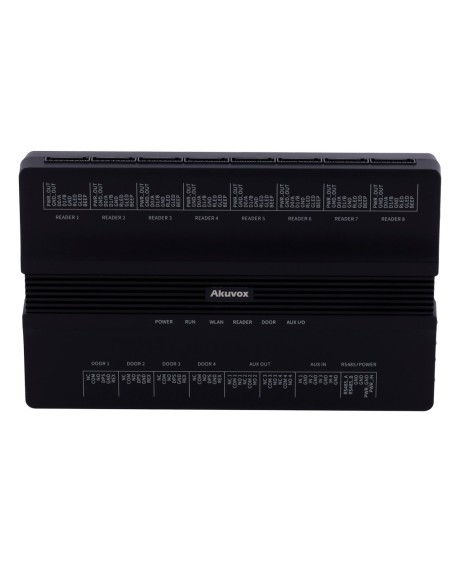 Akuvox AK-APAIO POE Access Controller - Cartão e Pin - 100.000 usuários | 200.000 registros - 8 leitores por Wiegand | 8