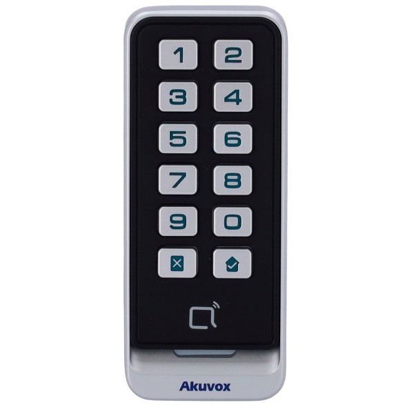 Akuvox AK-ACR-CRM11 Access Reader - Acesso por cartão EM / MF e PIN - LED e indicador acústico - Wiegand 26/34 - CO compatível
