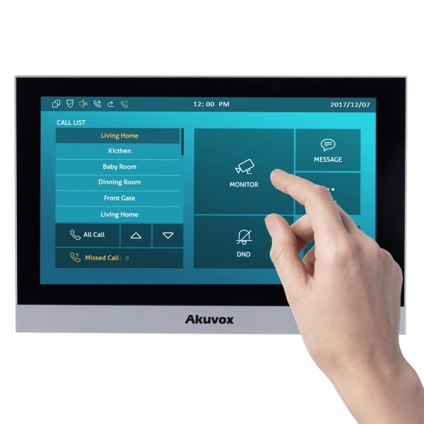 Akuvox AK-C313W-2 Monitor Linux para player de vídeo - 7 & quot TFT Tela - Cristal de áudio bidirecional - 2 Fio, Wi-Fi, 