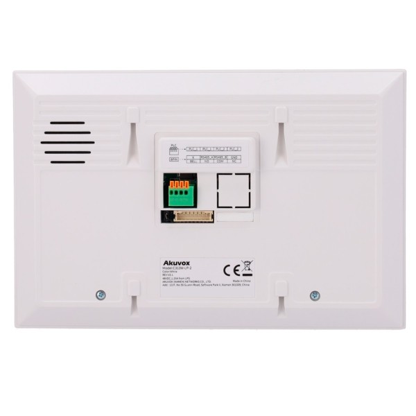 Acquistare AKUVOX AK-C313W-LP-2-WHITE Monitor Linux per videocitofono - Schermo TFT da 7" - Audio bidirezionale Crystal Clear