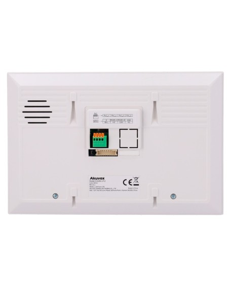 Comprar AKUVOX AK-C313W-LP-2-WHITE Monitor Linux para videoportero - Pantalla TFT de 7" - Audio bidireccional Crystal Clear