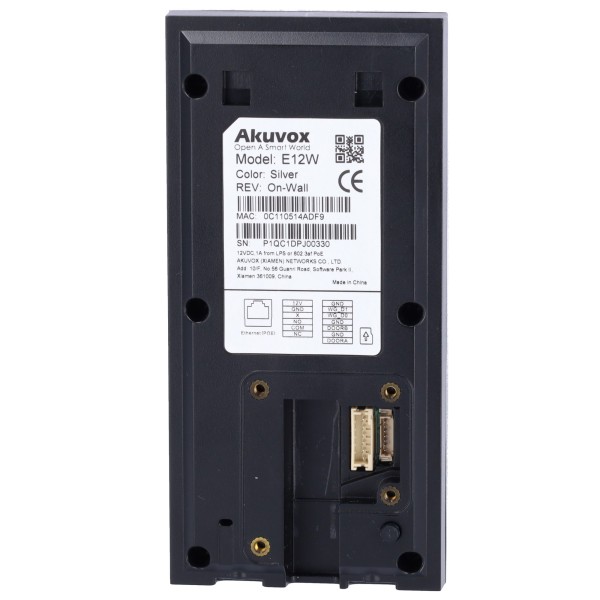 Comprar AKUVOX AK-E12S Videoportero IP en superficie - Cámara 2 Mpx | Audio bidireccional - Apertura con tarjeta MF, NFC y BLE |