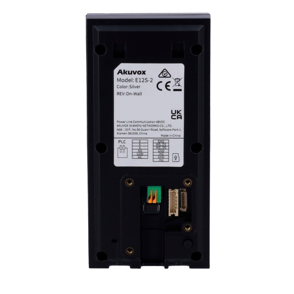 Akuvox AK-E12S-2 VIDEO PAGAMENTO Pay Page de pagamento 2 Fio de Superfície - Câmera 2 MPX | Áudio bidirecional - abertura com ca