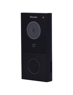 Akuvox AK-E12s-Black Player IP na superfície - Câmera 2 MPX | Áudio bidirecional - abertura com cartão MF, NFC e BLE | 1