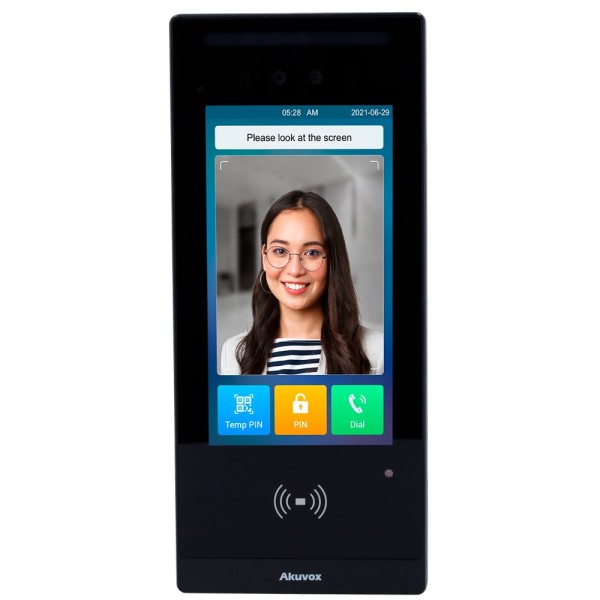 Comprar AKUVOX AK-E18C Videoportero IP con control de acceso - Cámara 2 Mpx | Audio y vídeo bidireccional - Facial, tarjeta, NFC