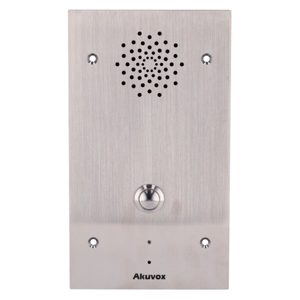 Akuvox AK-E21A Anti-Vandálico IP Porter IK10 - Audio Bidirecional - 2 Relés | Poe, SIP Standard - Intercomunicador de Emergência