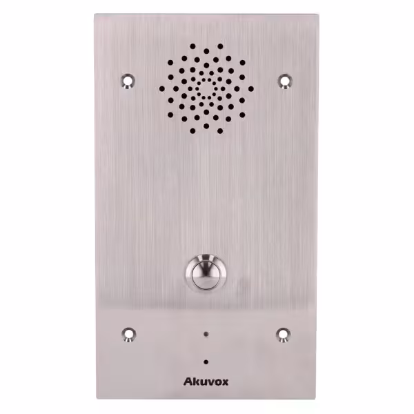 Acheter AKUVOX AK-E21A Portier IP antivandale IK10 - Audio bidirectionnel - 2 relais | PoE, SIP Standard - Interphone d’urgence