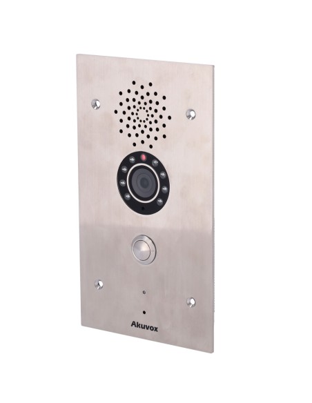 Kaufen AKUVOX AK-E21V vandalensichere IP-Video-Türsprechanlage IK10 – 2-Mpx-Kamera | Zweiwege-Audio – 2 Relais | PoE, standardmä