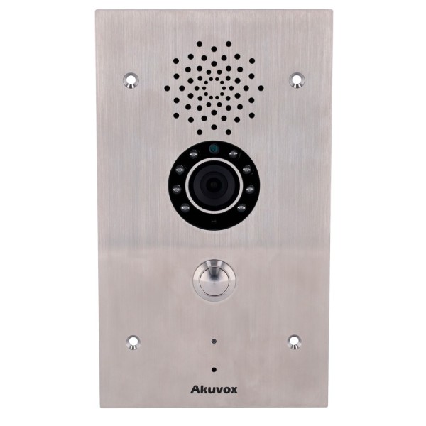 Kaufen AKUVOX AK-E21V vandalensichere IP-Video-Türsprechanlage IK10 – 2-Mpx-Kamera | Zweiwege-Audio – 2 Relais | PoE, standardmä