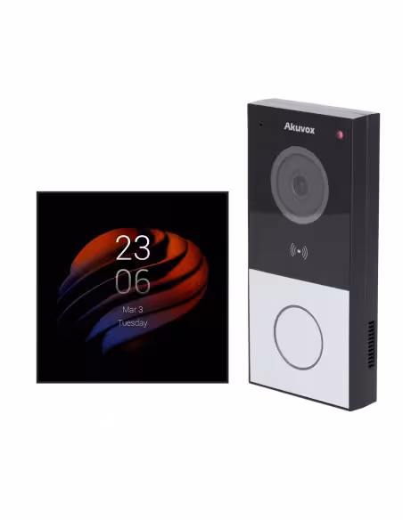 Acheter AKUBELA AK-KIT-E12PS51-POE Kit de domotique et visiophone Android - IP & WiFi | Platine et moniteur - Audio bidirectionn
