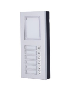 Módulo de extensão AKUVOX AK-MD6 - 6 Botão e painel de informações - Compatível com conexão AK-R20B-XB e AK-R20K - RS485 - 