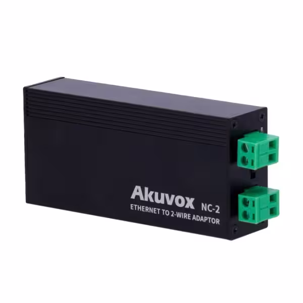 Kaufen AKUVOX AK-NC-2 IP-zu-2-Draht-Konverter – 1 2-Draht-Gruppe – 1 TCP/IP-Gruppe mit RJ45 | PoE-Ausgang – versorgt das Gerät