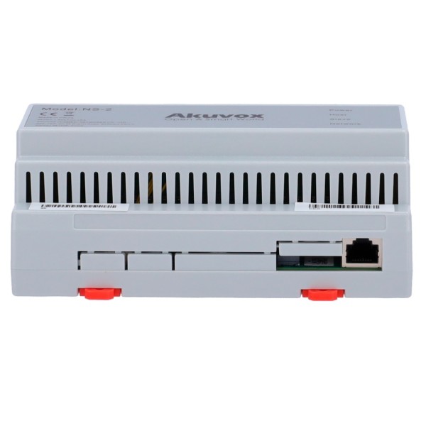 Comprar AKUVOX AK-NS-2 Conversor 2 hilos a IP - 6 grupos de 2 hilos - TCP/IP con RJ45 - Alimenta dispositivos de 2 hilos - Conex
