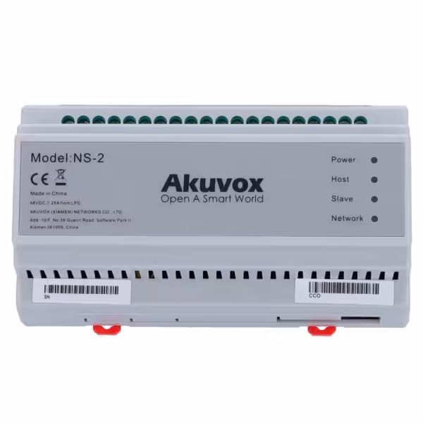Kaufen AKUVOX AK-NS-2 2-Draht-zu-IP-Konverter – 6 Gruppen mit 2-Draht – TCP/IP mit RJ45 – versorgt 2-Draht-Geräte – Anschl…