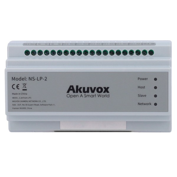 Akuvox AK-NS-LP-2 Distribuidor para Comunidades 2 Tópicos LP - Feed até 26 monitores com WiFi - Conexão de distribuidores E
