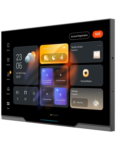 Comprar AKUBELA AK-PH81-KNX-EU Monitor Android 12.0 para domótica - Pantalla TFT de 10" | Aplicaciones de terceros - Audio 