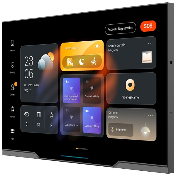 Comprar AKUBELA AK-PH81-POE-ST Monitor Android 12.0 para domótica - Pantalla TFT de 10" | Aplicaciones de terceros - Audio 