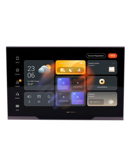 Comprar AKUBELA AK-PH81-POE-ST Monitor Android 12.0 para domótica - Pantalla TFT de 10" | Aplicaciones de terceros - Audio 